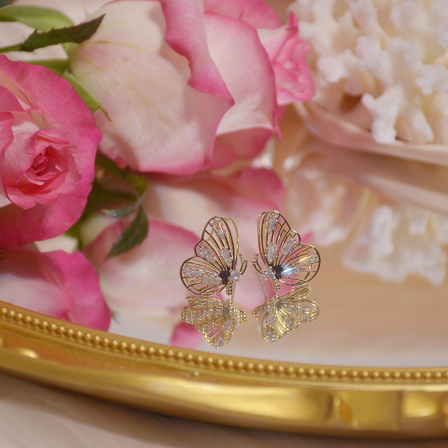 Butterfly Earrings - Vanessa - Hypoallergenic - Abbott Atelier