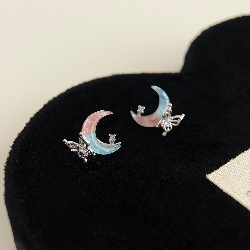 Butterfly Moon Earrings - Hypoallergenic - Abbott Atelier