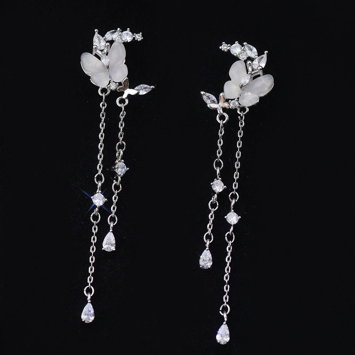 Butterfly Moon Earrings - Pauline - Hypoallergenic - Abbott Atelier