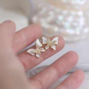 Butterfly Stud Earrings - Mindy - Hypoallergenic - Abbott Atelier