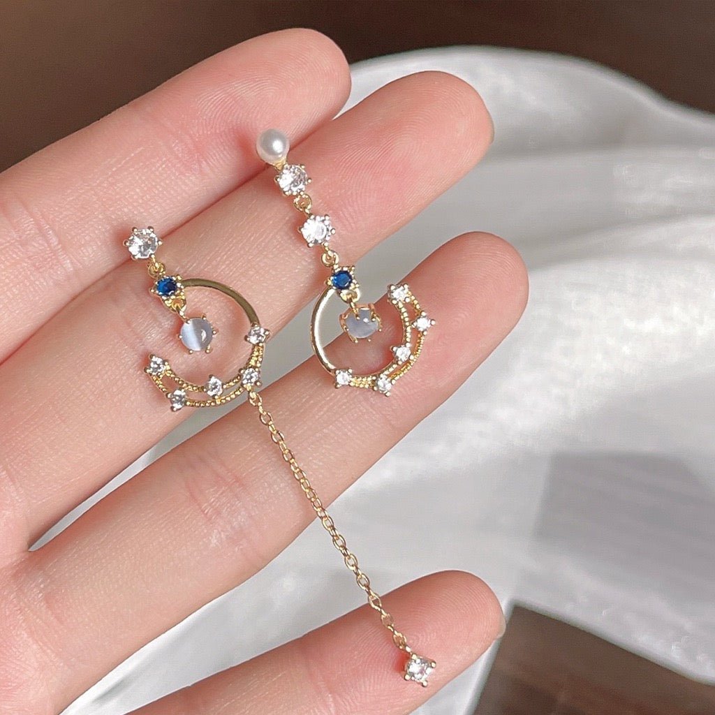 Celestial Earrings - Azure - Hypoallergenic - Abbott Atelier