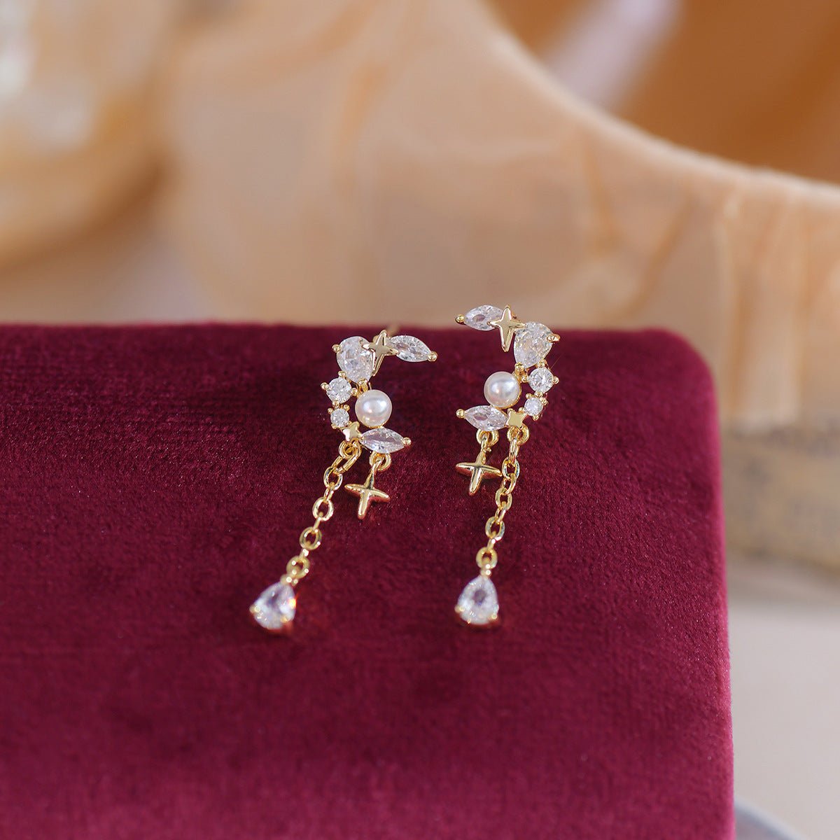 Celestial Earrings - Portia - Hypoallergenic - Abbott Atelier