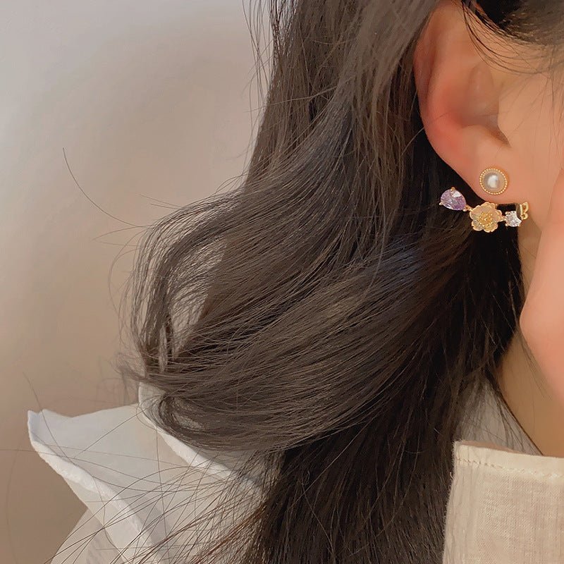 Cherry Blossom Earrings - Christina - Gold - Plated - Abbott Atelier