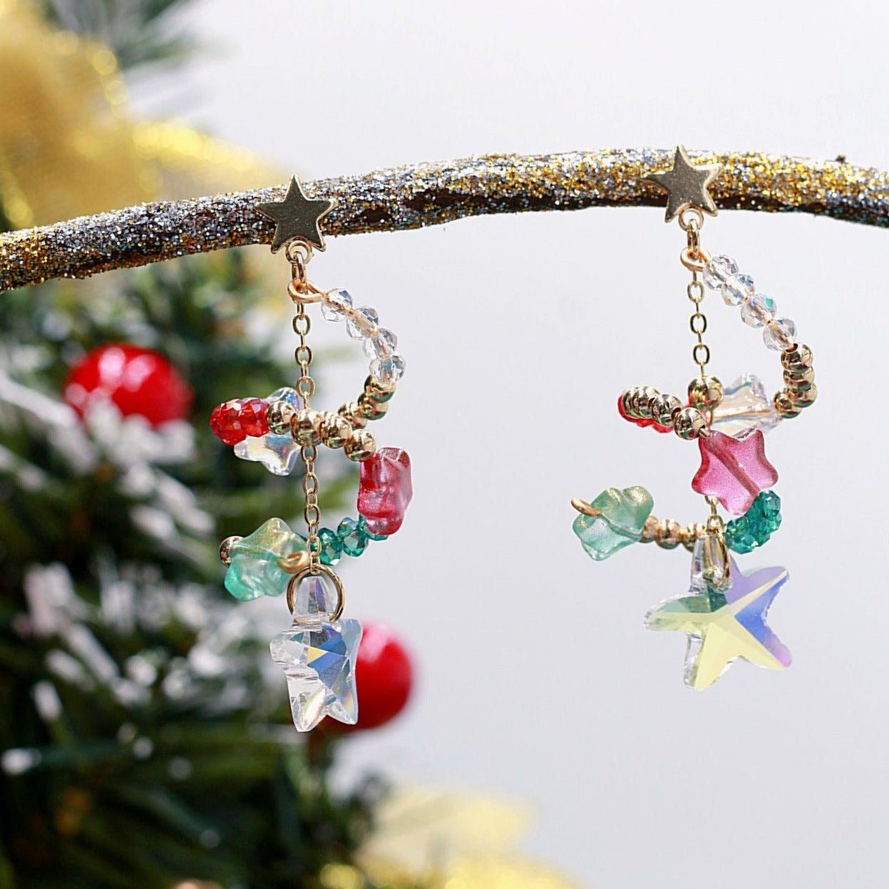 Christmas Tree Earrings - Hypoallergenic - Abbott Atelier