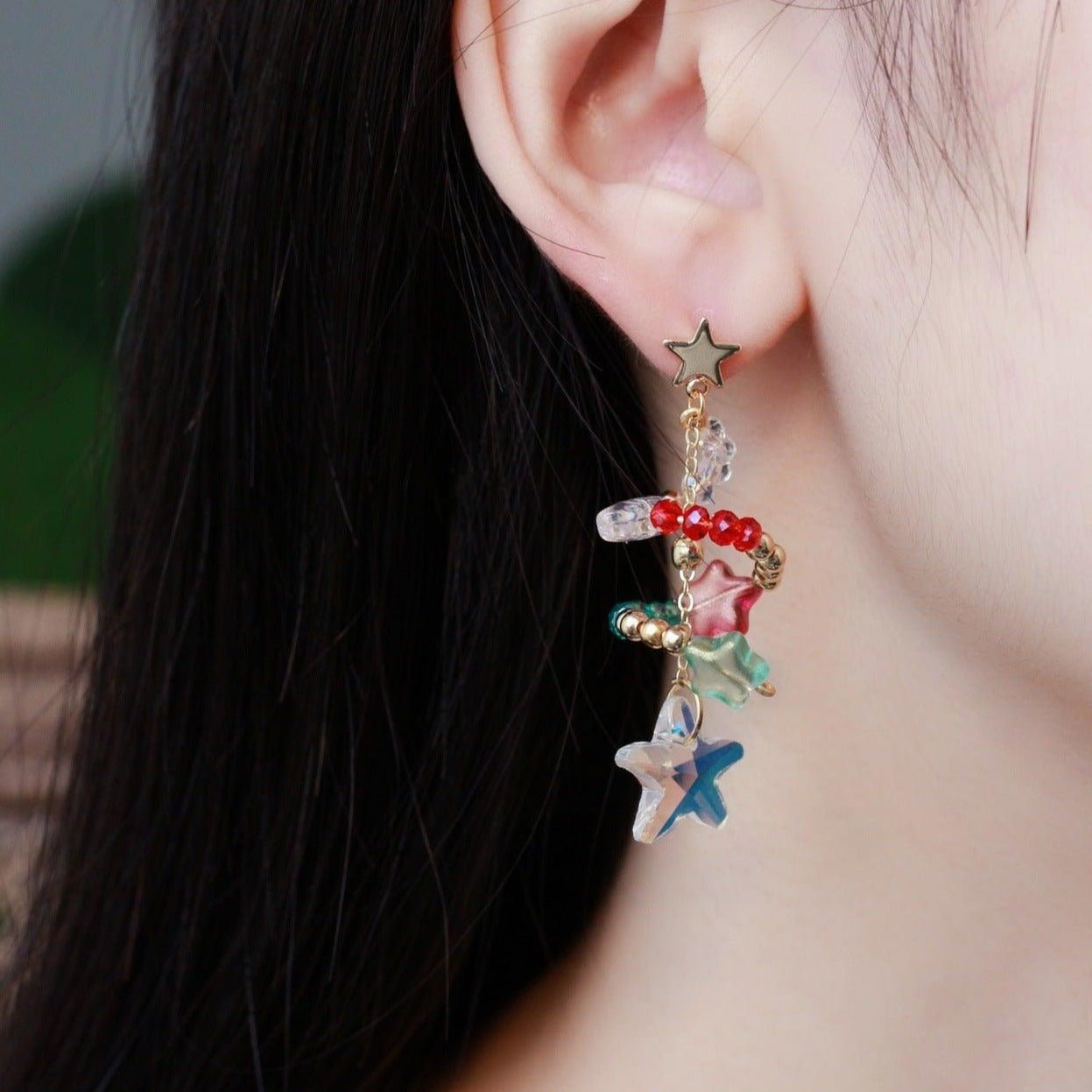 Christmas Tree Earrings - Hypoallergenic - Abbott Atelier