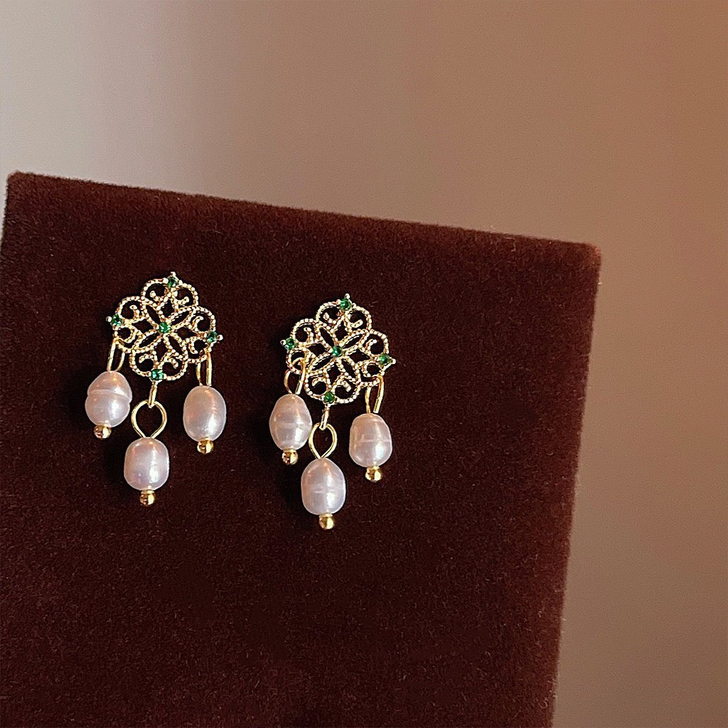 [Clearance] Baroque Earrings - Patricia - Hypoallergenic - Abbott Atelier