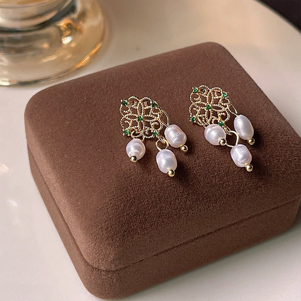 [Clearance] Baroque Earrings - Patricia - Hypoallergenic - Abbott Atelier