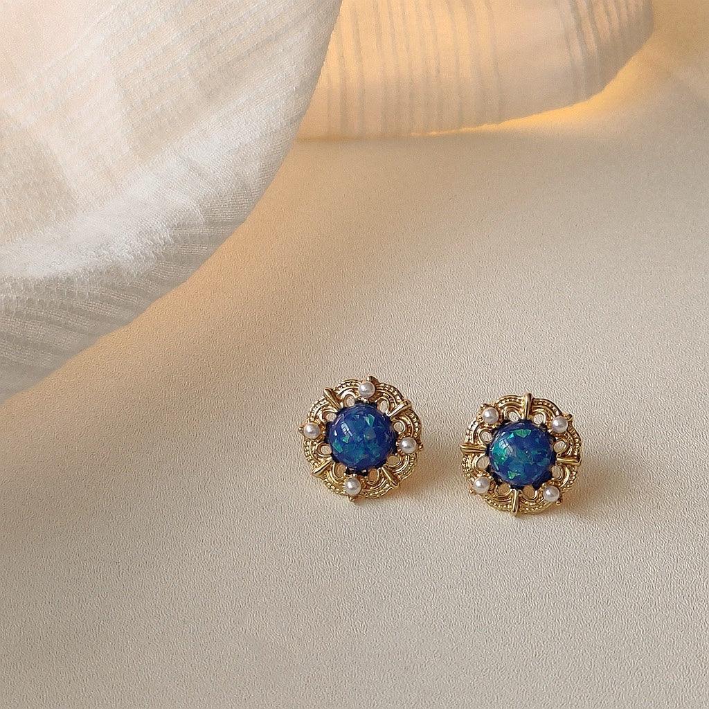 [Clearance] Baroque Stud Earrings - Sue (3 Colors) - Hypoallergenic - Abbott Atelier