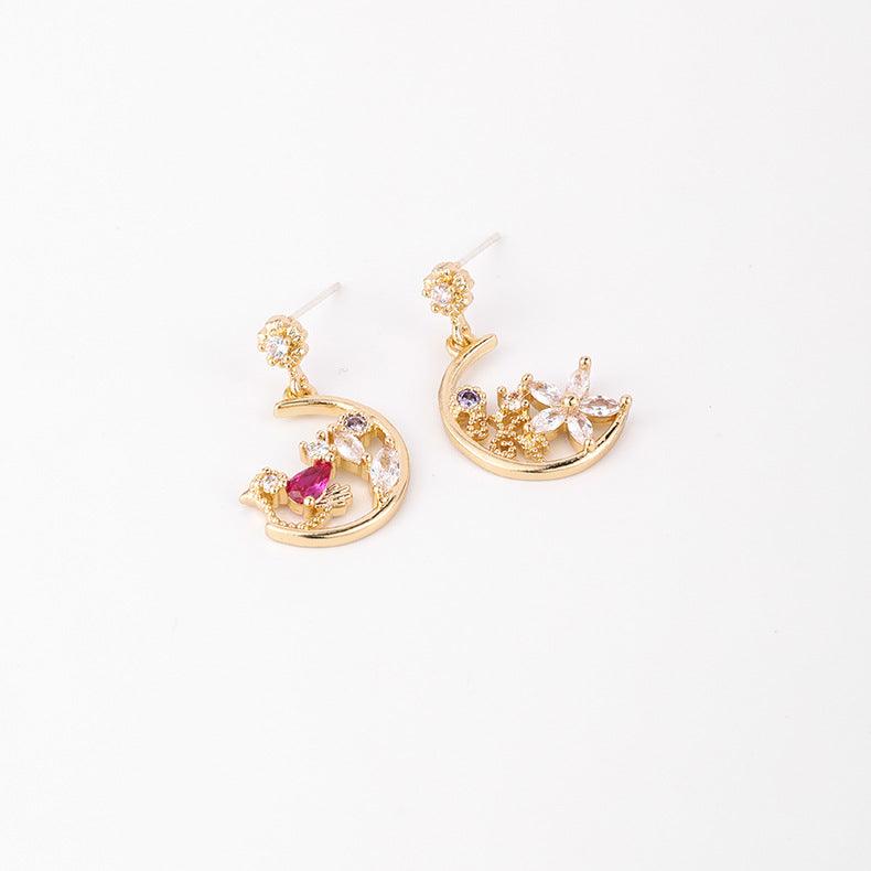 [Clearance] Birdie & Flower Earrings - Hypoallergenic - Abbott Atelier