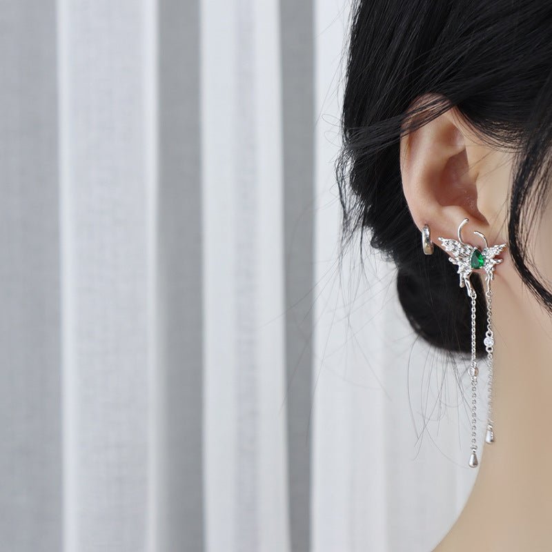 [Clearance] Butterfly Drop Earrings - Hypoallergenic - Abbott Atelier