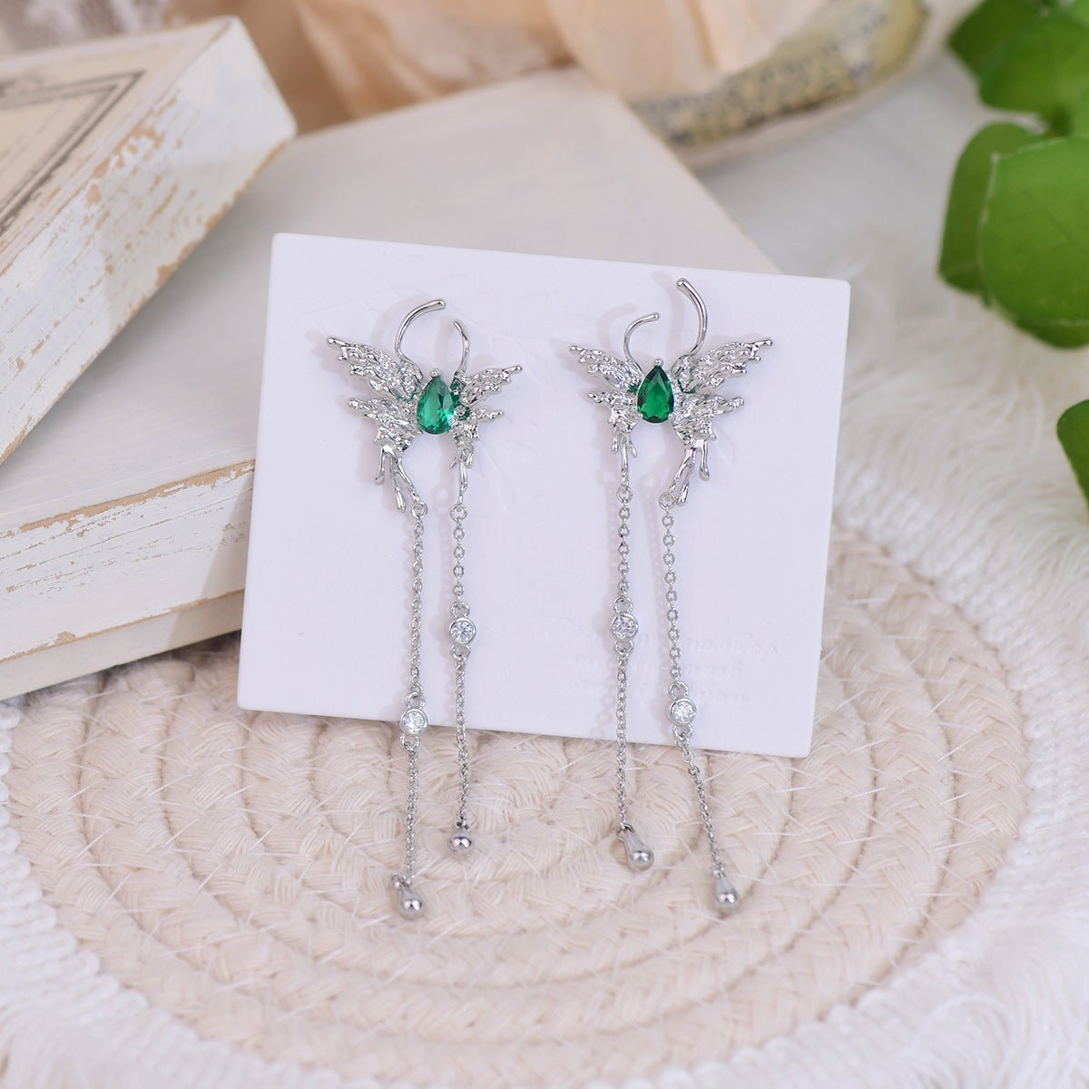 [Clearance] Butterfly Drop Earrings - Hypoallergenic - Abbott Atelier