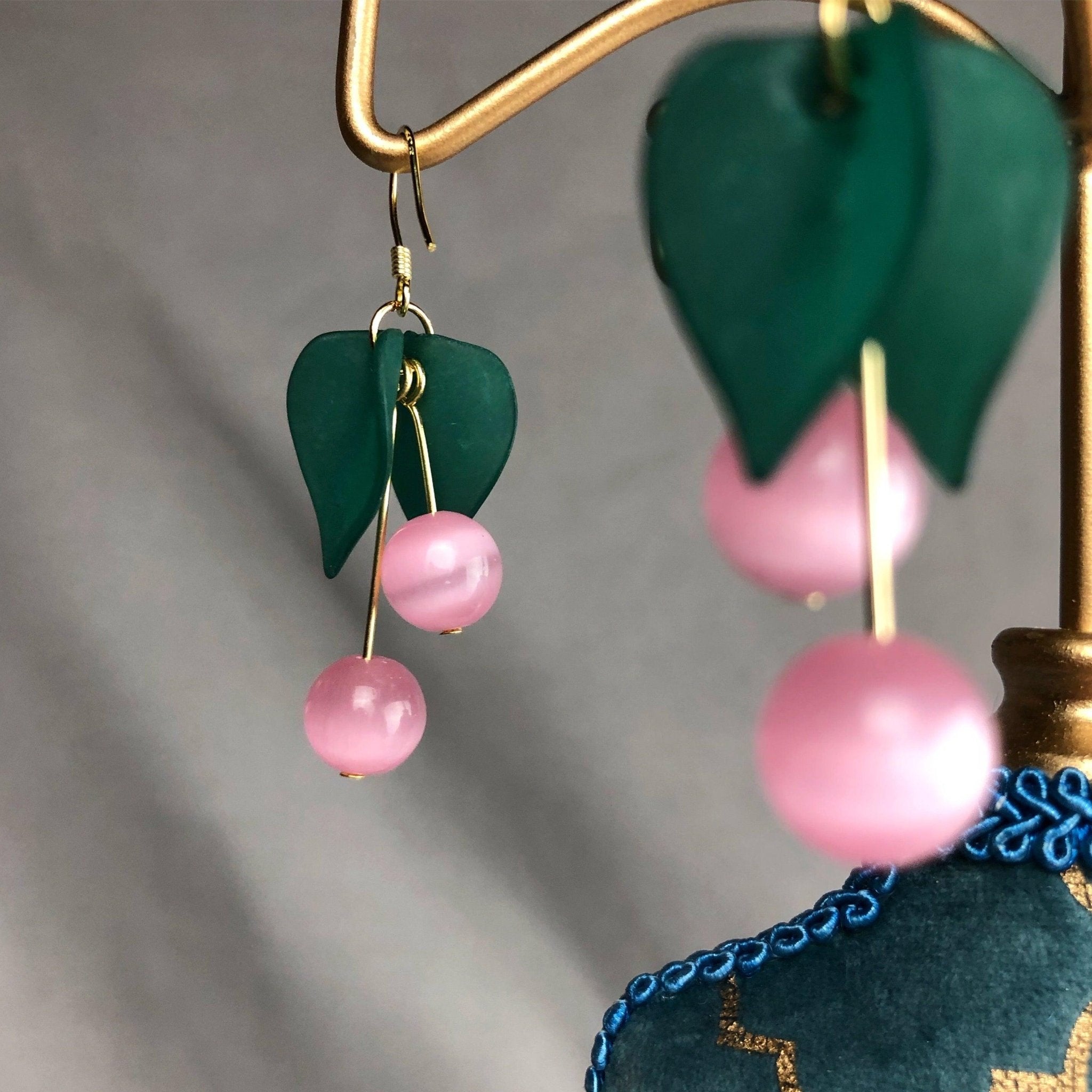 [Clearance] Cherry Earrings - Opal - Abbott Atelier