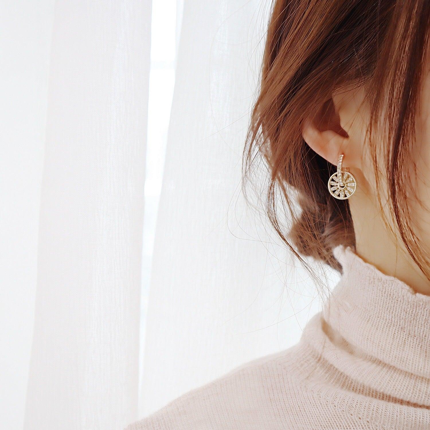 [Clearance] Compass Earrings - Hypoallergenic - Abbott Atelier