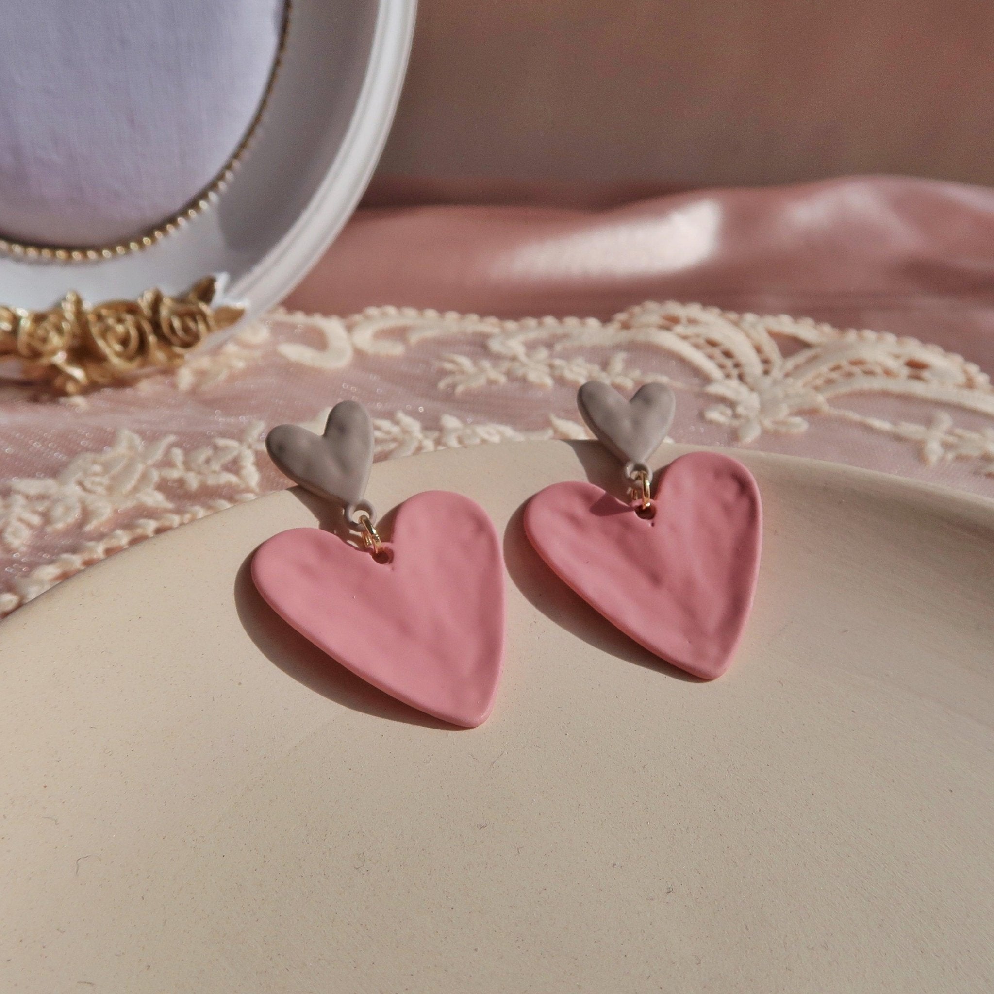 [Clearance] Heart Earrings - Hypoallergenic - Abbott Atelier