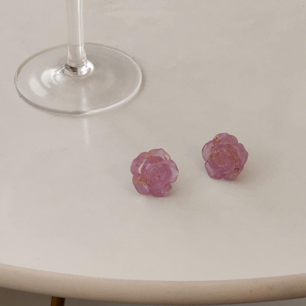 [Clearance] Rose Stud Earrings (3 Colors) - Hypoallergenic - Abbott Atelier