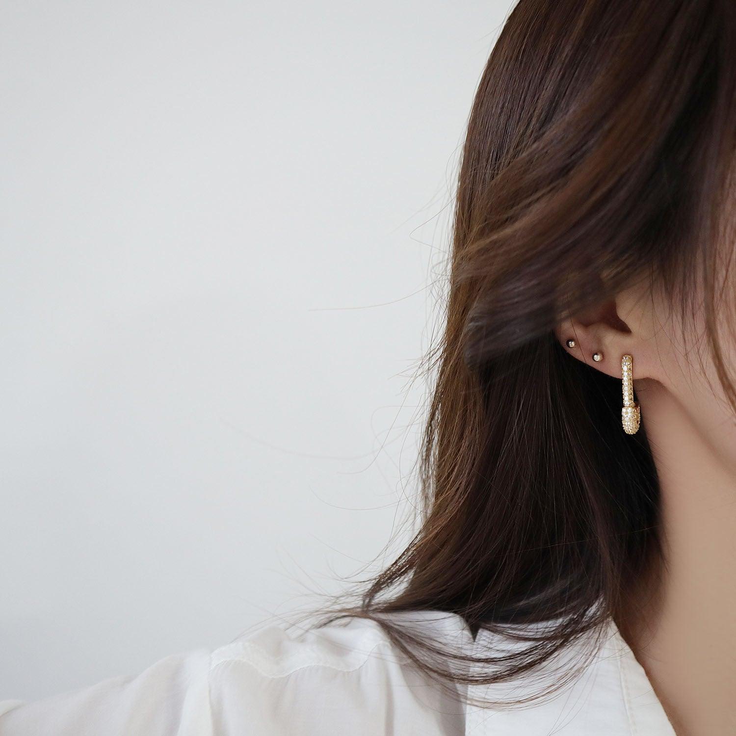 [Clearance] Safety Pin Earrings - Hypoallergenic - Abbott Atelier