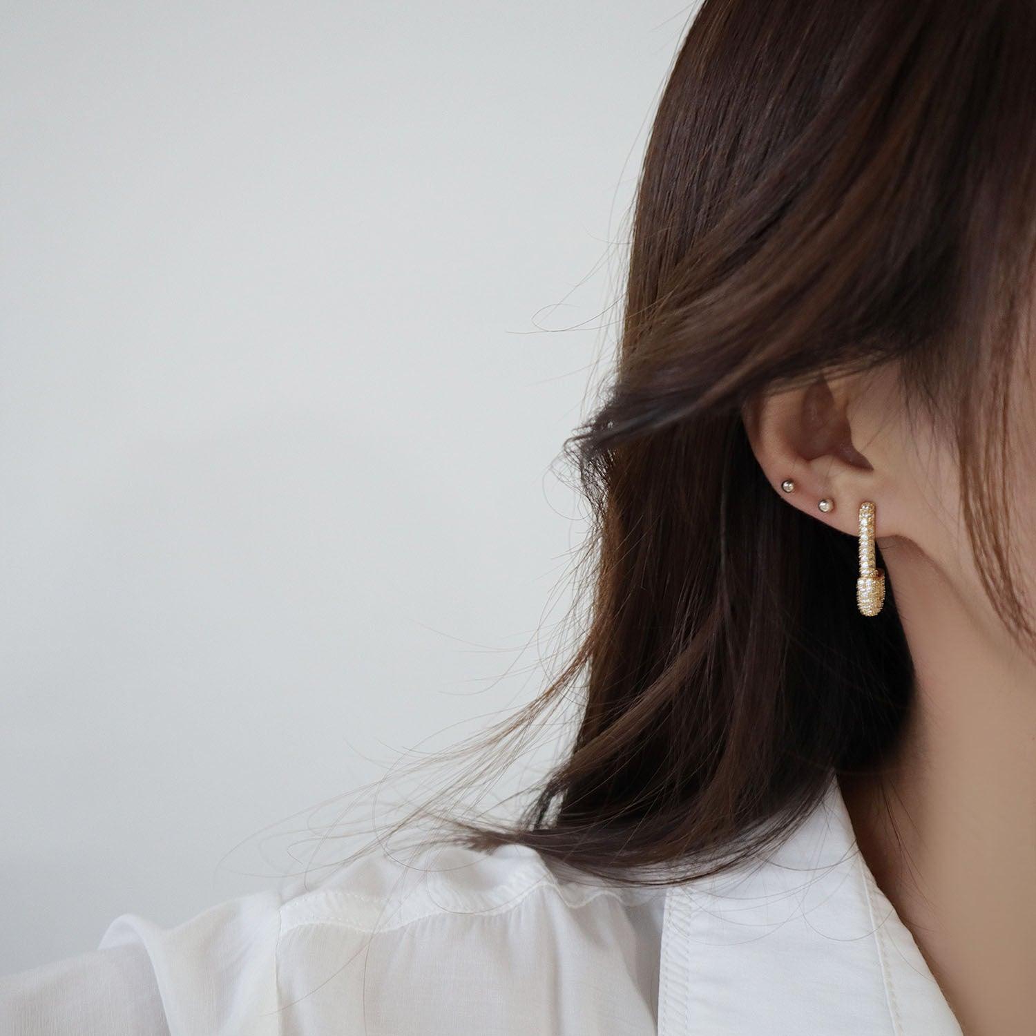 [Clearance] Safety Pin Earrings - Hypoallergenic - Abbott Atelier