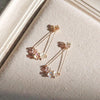 Dangly Shell Flower Earrings - Sabrina - Hypoallergenic - Abbott Atelier