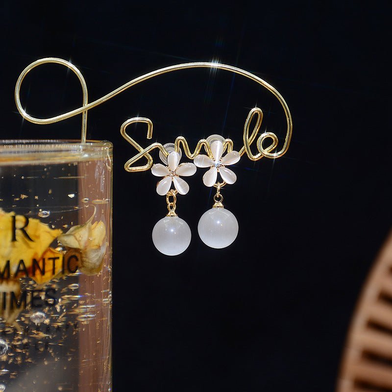 Flower Drop Earrings - Rainey - Gold - Plated - Abbott Atelier