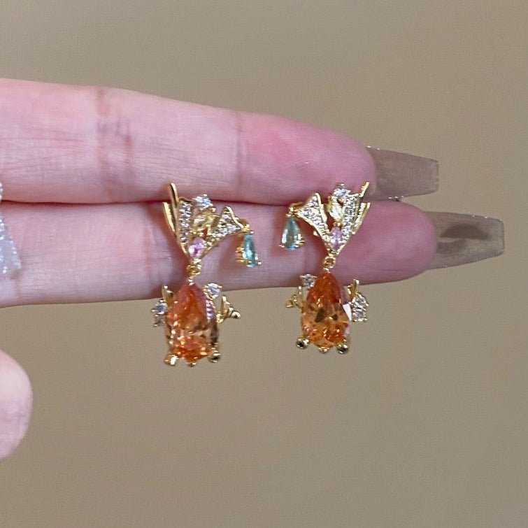 Goldfish Earrings - Kingyo - Gold - Plated - Abbott Atelier