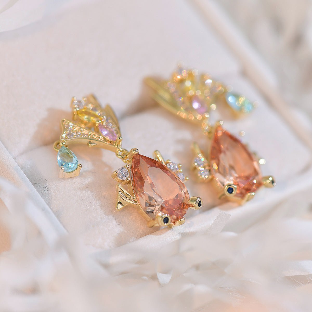 Goldfish Earrings - Kingyo - Gold - Plated - Abbott Atelier