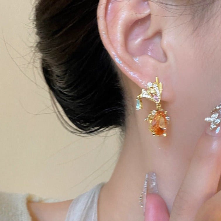 Goldfish Earrings - Kingyo - Gold - Plated - Abbott Atelier