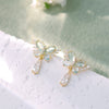 Green Butterfly Earrings - Hypoallergenic - Abbott Atelier