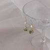 Green Phantom Quartz Earrings - Hypoallergenic - Abbott Atelier