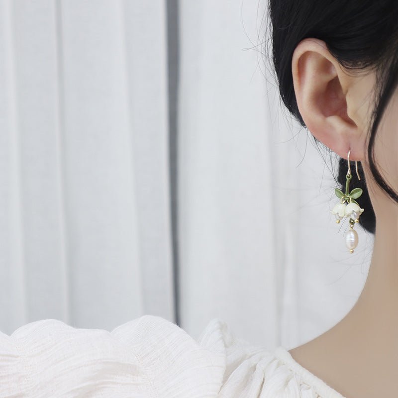 Lily of the Valley Drop Earrings - Hypoallergenic - Abbott Atelier