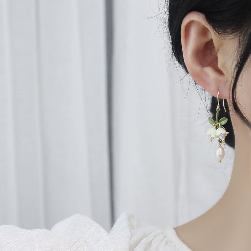 Lily of the Valley Drop Earrings - Hypoallergenic - Abbott Atelier