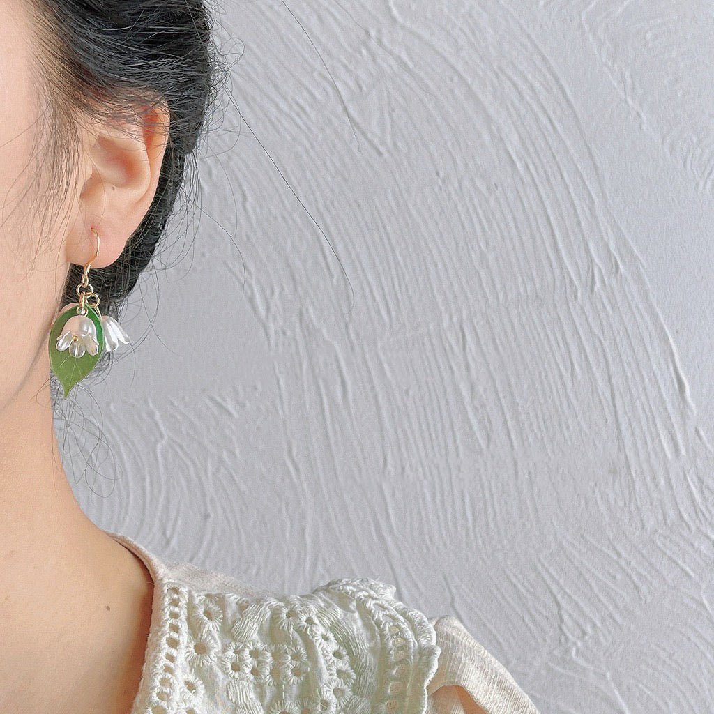 Lily of the Valley Earrings - Hypoallergenic - Abbott Atelier