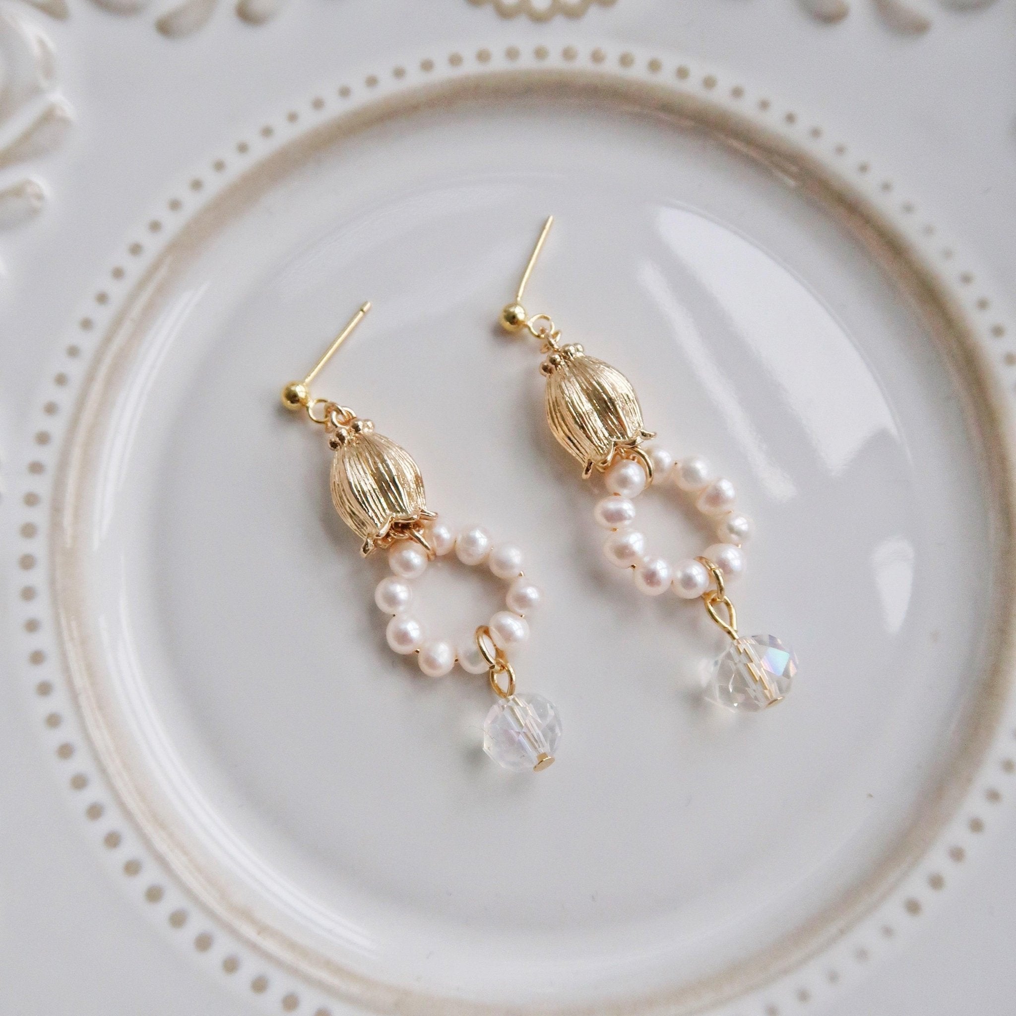 Lily of the Valley Earrings - Hypoallergenic - Abbott Atelier