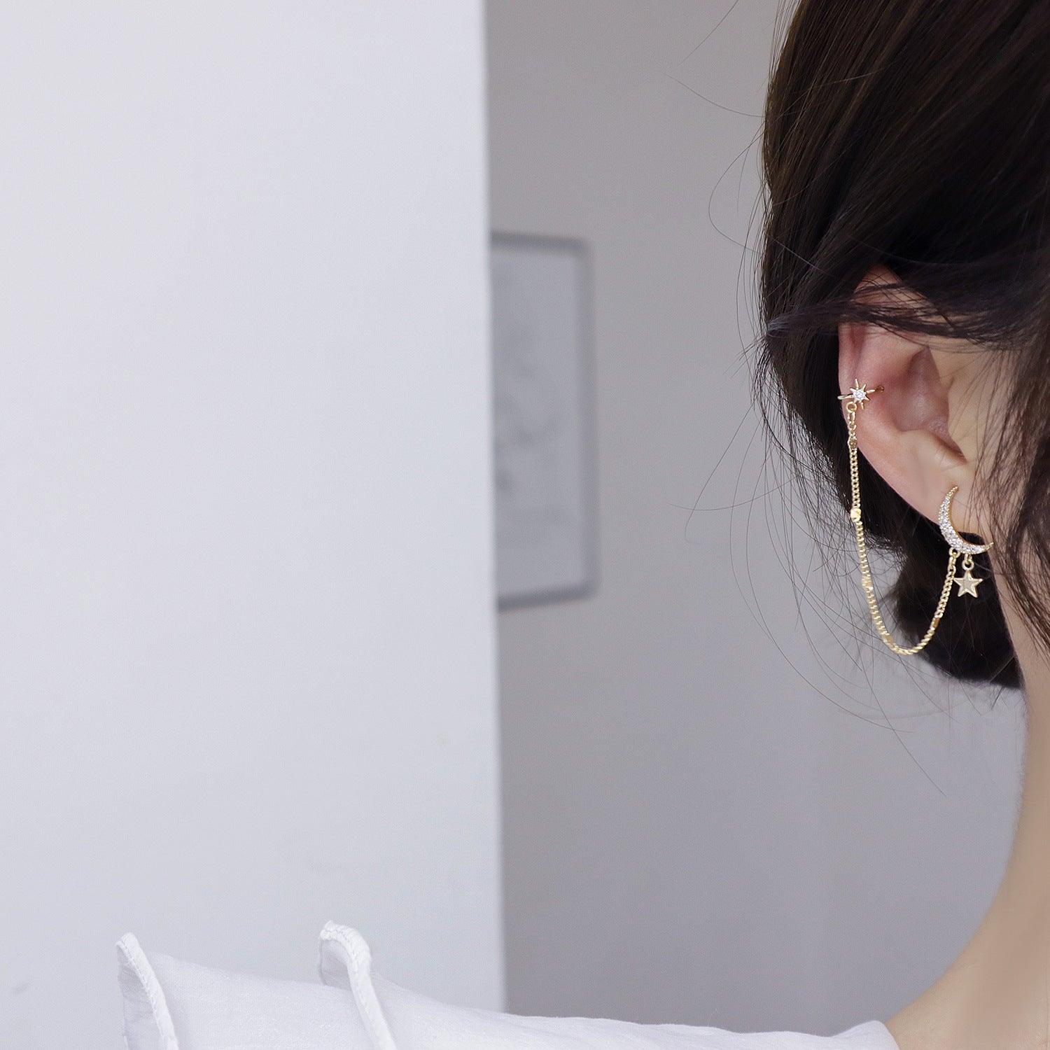 Moon and Star Earring - Hypoallergenic - Abbott Atelier