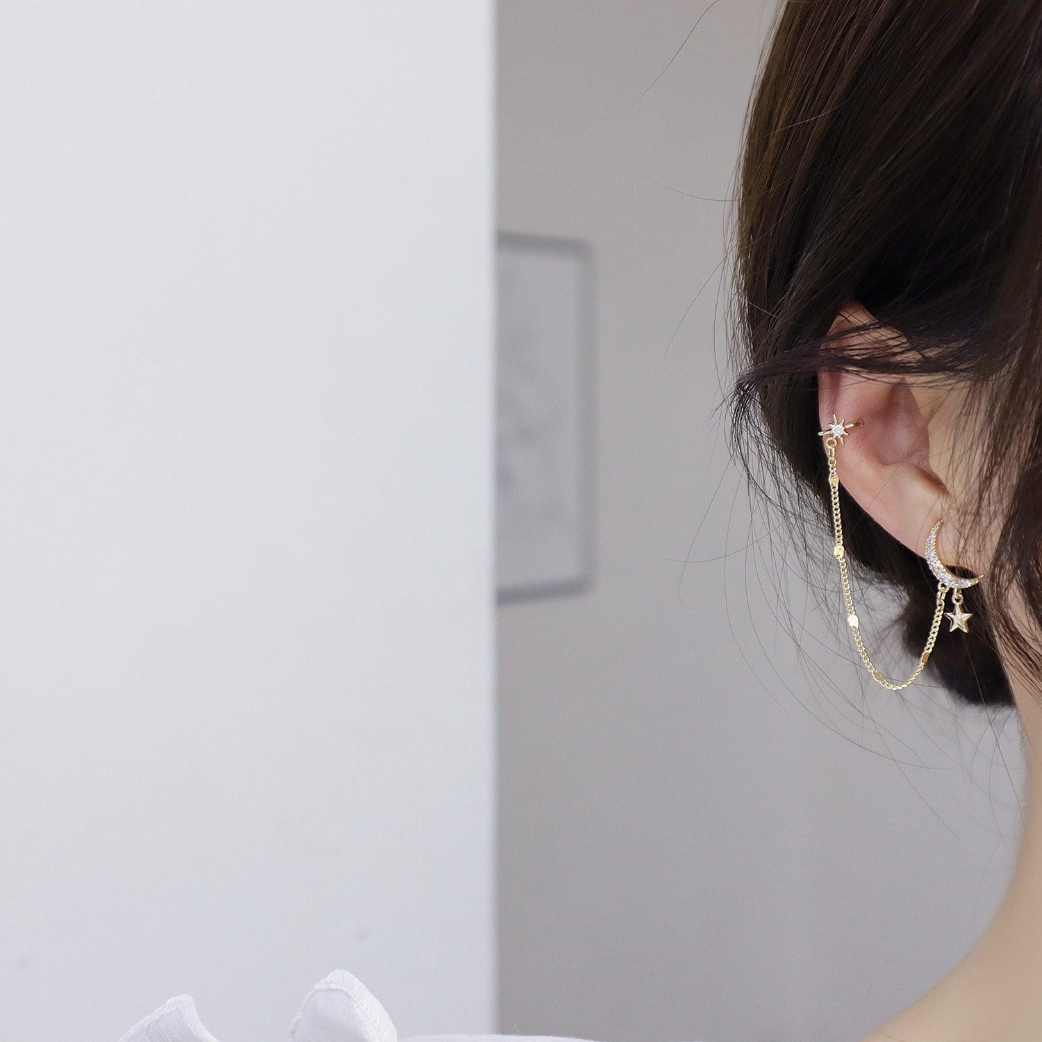 Moon and Star Earring - Hypoallergenic - Abbott Atelier