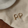 Puffy Heart Huggie Earrings - Gold Plated - Abbott Atelier