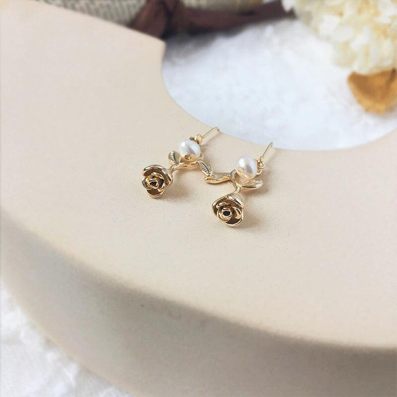 Rose Earrings (2 Styles) - Hypoallergenic - Abbott Atelier