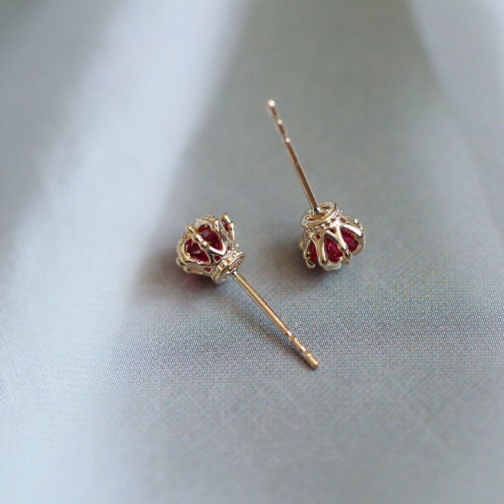 Royal Crown Stud Earrings - Hypoallergenic - Abbott Atelier