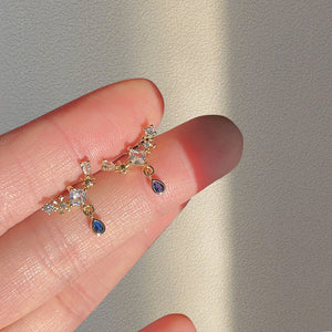 Sapphire Dream Earrings - Hypoallergenic - Abbott Atelier