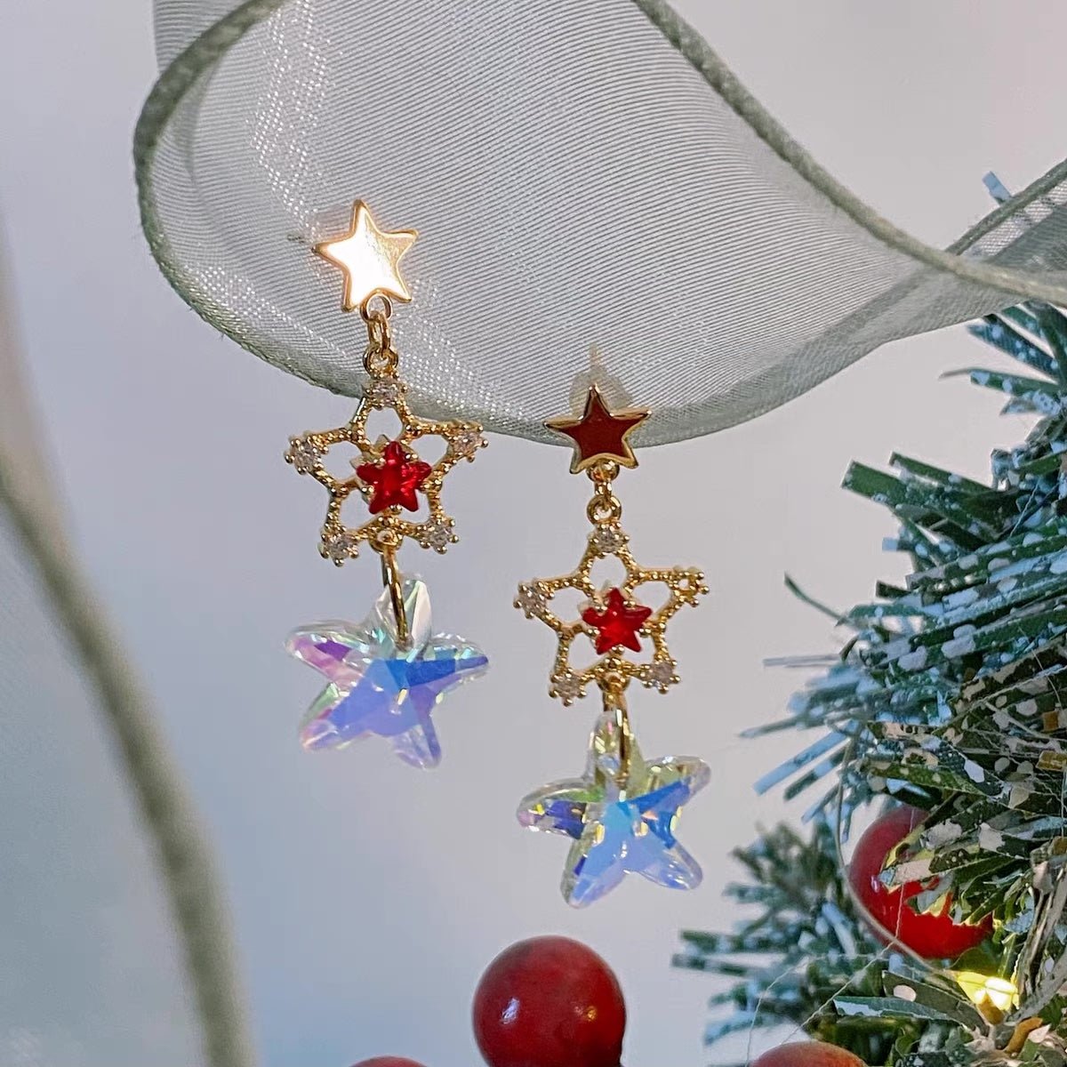 Star Earrings - Danica - Hypoallergenic - Abbott Atelier