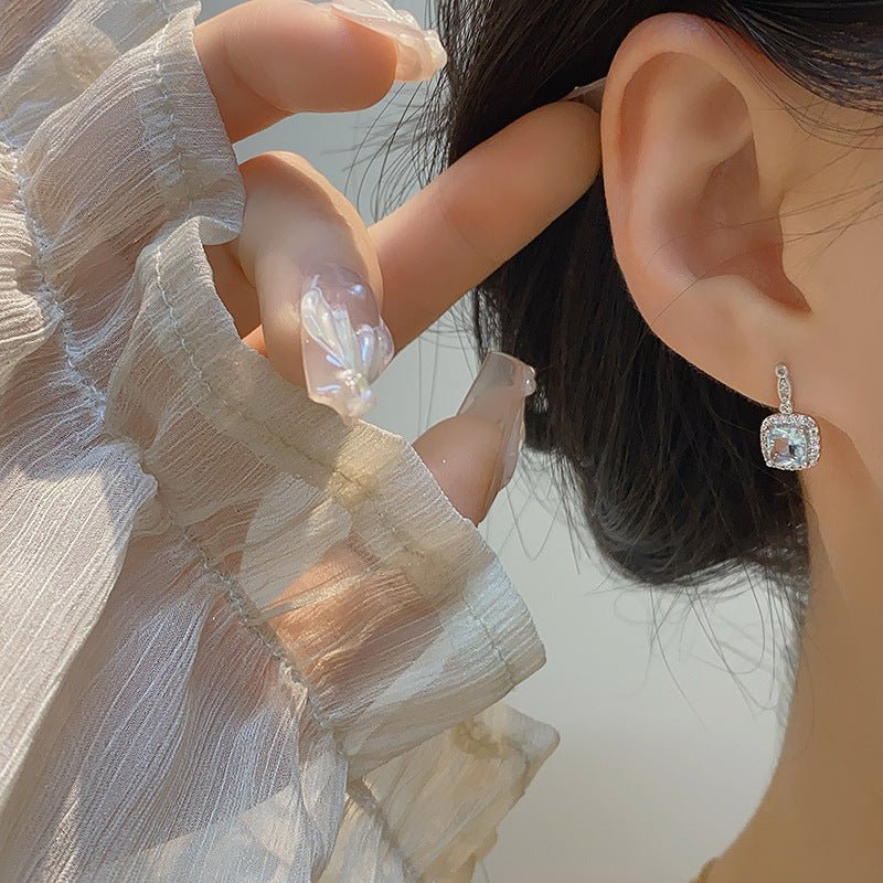 Stephanie Aquamarine Earrings - Hypoallergenic - Abbott Atelier