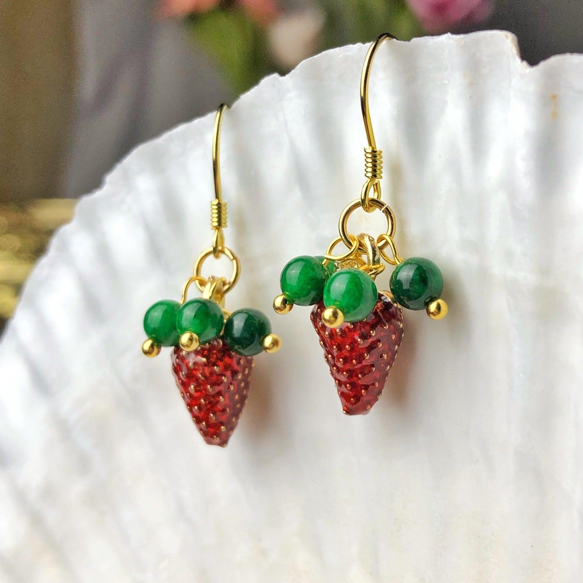 Strawberry Earrings - Hypoallergenic - Abbott Atelier