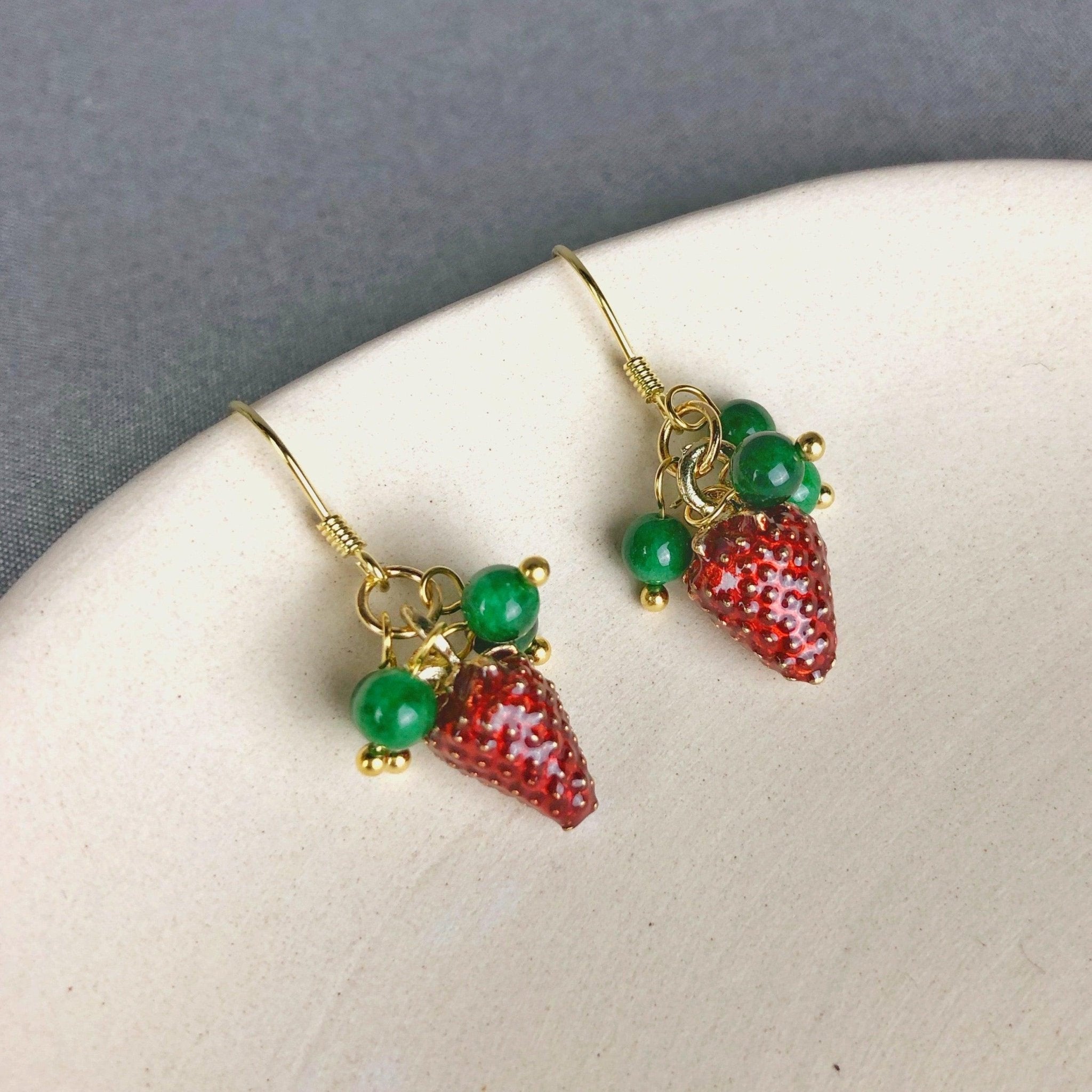 Strawberry Earrings - Hypoallergenic - Abbott Atelier