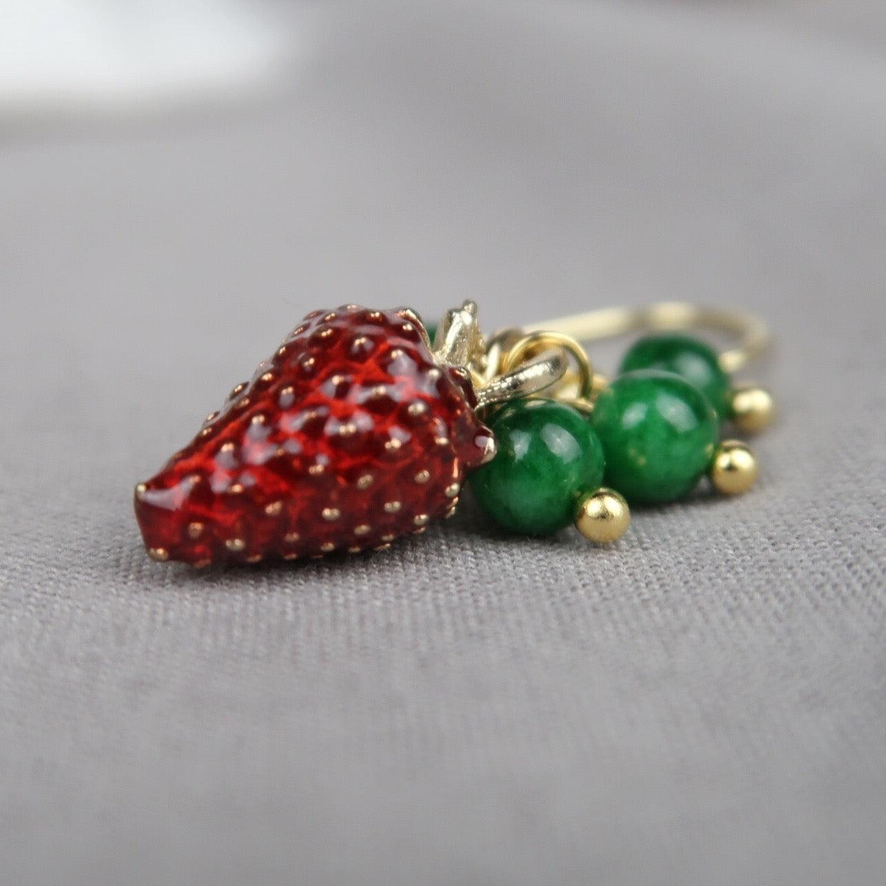 Strawberry Earrings - Hypoallergenic - Abbott Atelier