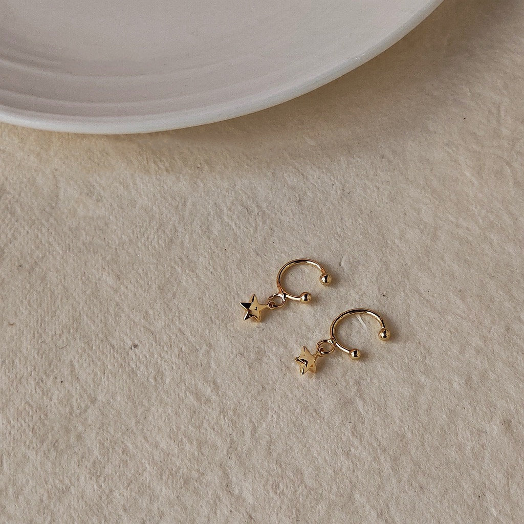 Twinkle Star Ear Cuffs - Gold - Plated - Abbott Atelier