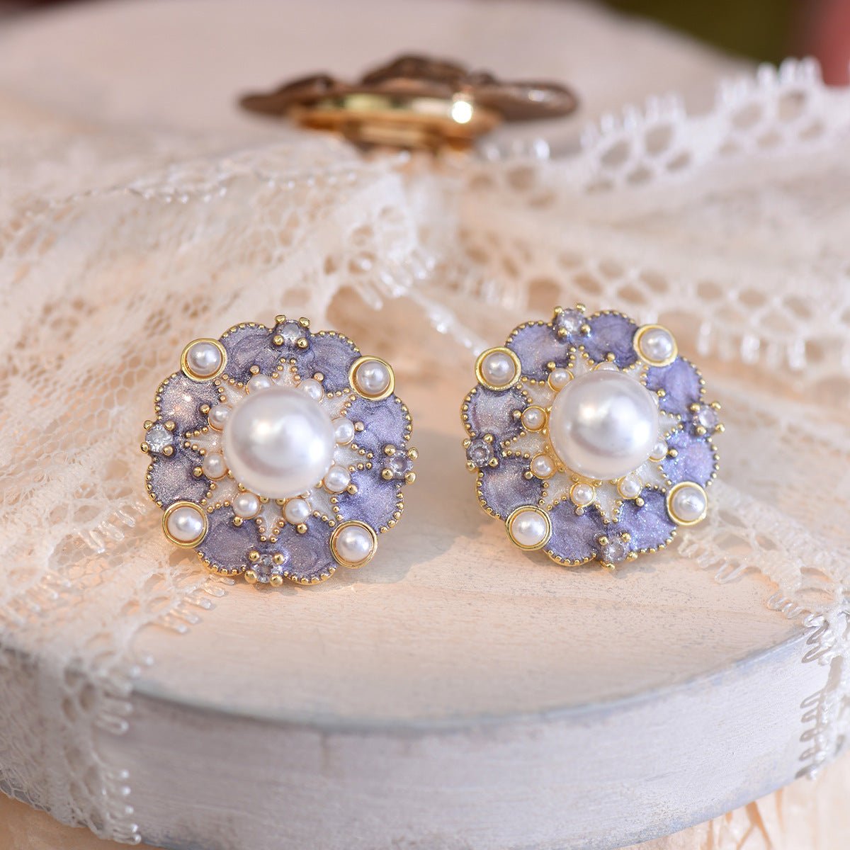 Vintage Baroque Earrings - Hypoallergenic - Abbott Atelier